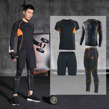 Men Sports Suit Running Set Jogging Clothing