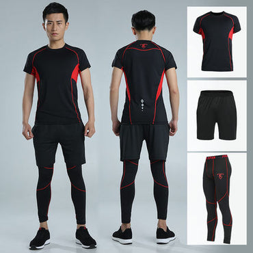 Men Sports Suit Running Set Jogging Clothing