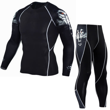 rash guard MMA Clothing T-shirt warm men