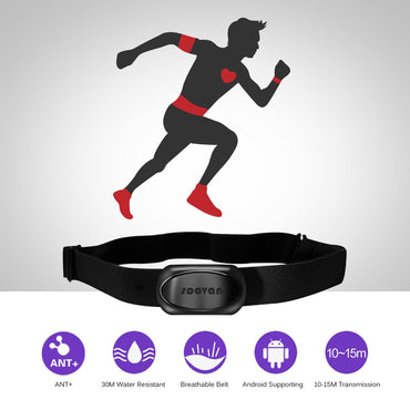 Chest Strap Belt Heart Rate Monitor Sensor