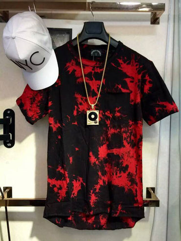 balm Hip Hop StreetWear T shirt tie dye