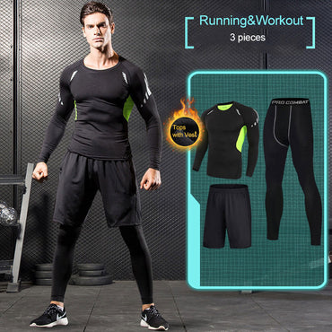 Quick Dry Sport Suits Men Compression