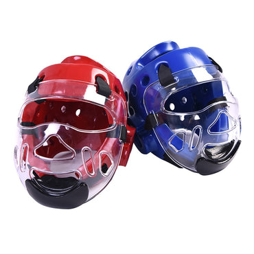 Taekwondo Headgear Karate Martial Arts Sparring Helmet Adult Head Guard DIY Blue Red S M L XL