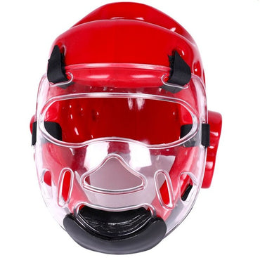 Taekwondo Headgear Karate Martial Arts Sparring Helmet Adult Head Guard DIY Blue Red S M L XL