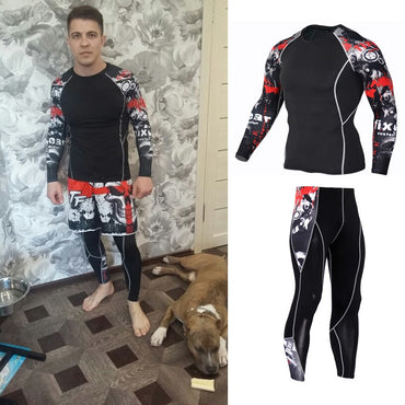MMA For Men Compression Jogging Suits