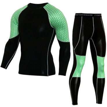 Men's Jogging Training T-shirt Set