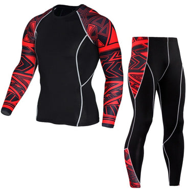 Mens Sports Running Set Compression