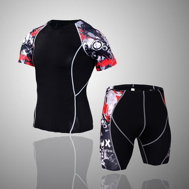 Mens Sport Running Suits Man Training Suits
