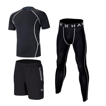 sports running suit compression men