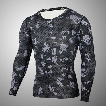 men sports set tracksuits compression shirt