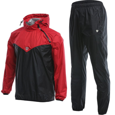 Men Workout Sauna Suit Set Sport Jackets