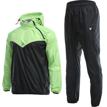 Men Workout Sauna Suit Set Sport Jackets