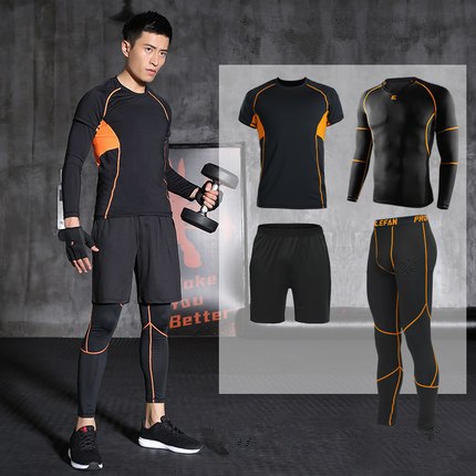 Men Sports Suit Running Set Jogging Clothing