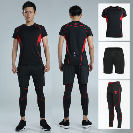 Men Sports Suit Running Set Jogging Clothing