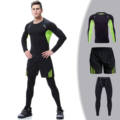 Winter New YD  Running Set Men Cool Quick