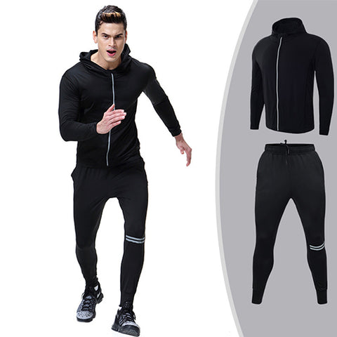 Winter New YD  Running Set Men Cool Quick