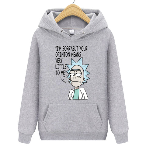 New Rick Morty Printed Hooded Hoodies