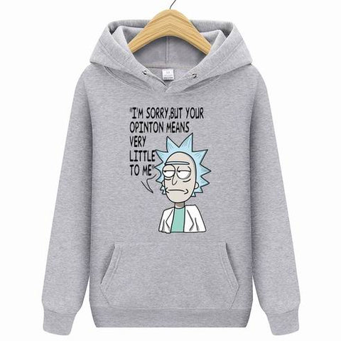 New Rick Morty Printed Hooded Hoodies