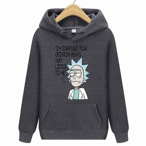 New Rick Morty Printed Hooded Hoodies