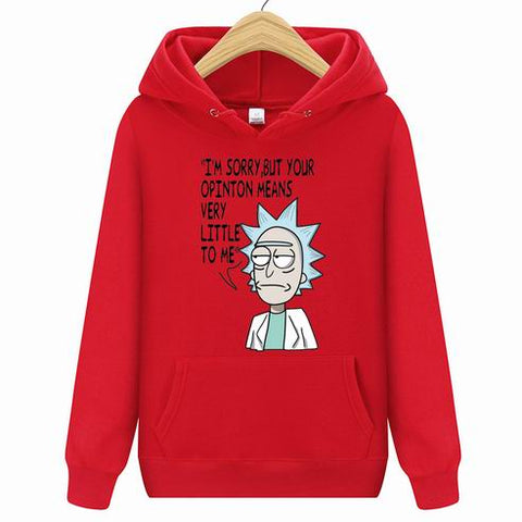 New Rick Morty Printed Hooded Hoodies