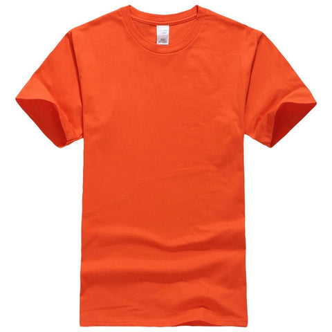 fashion solid color short sleeve t shirt