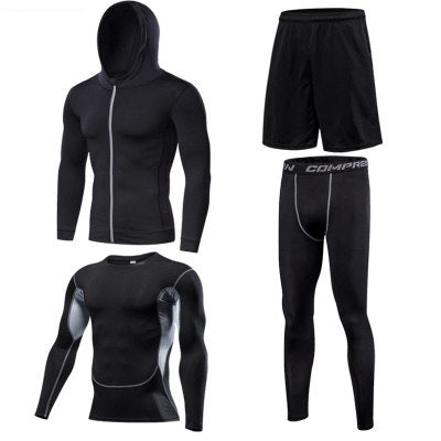 Running Set Men Compression Sport