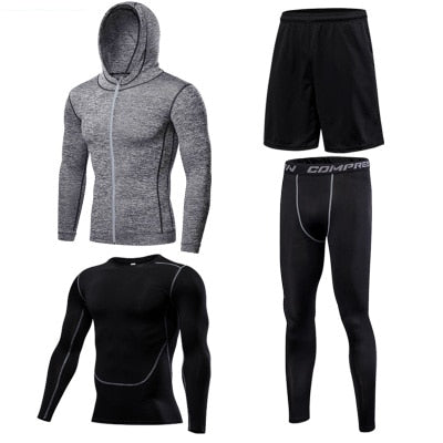Running Set Men Compression Sport