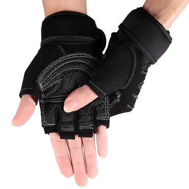 1Pair Men Gym Gloves Weight Lifting