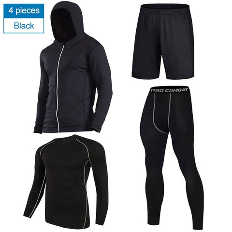 Quick Dry Sport Suits Men Compression