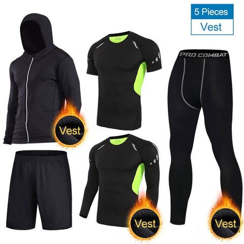 Quick Dry Sport Suits Men Compression
