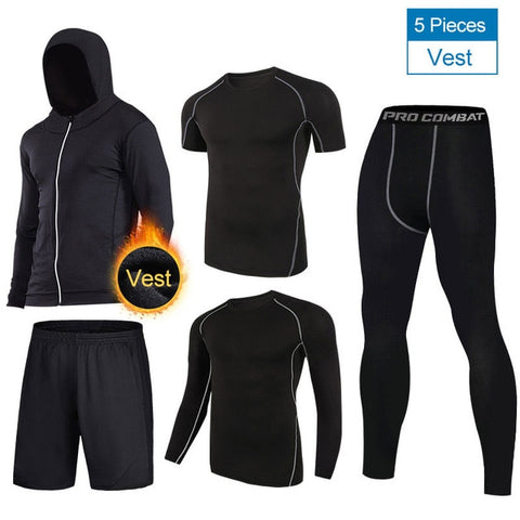 Quick Dry Sport Suits Men Compression