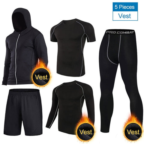 Quick Dry Sport Suits Men Compression