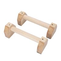 Wooden Push Ups Stands Grip Fitness