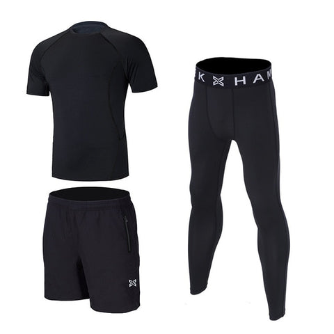 sports running suit compression men