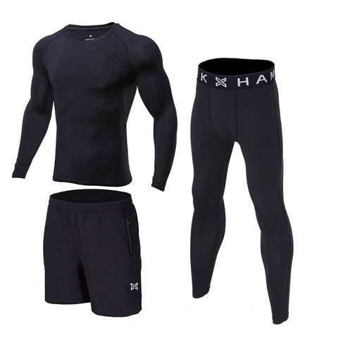 sports running suit compression men