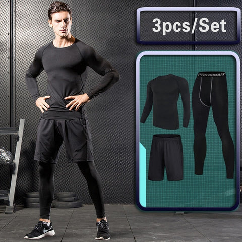 GYM Tights Sports Men's Compression Sportswear