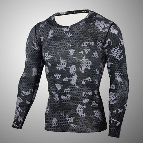 Mens Sports Running Set Compression Shirt