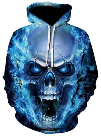 Skull headr Men Hoodies Sweatshirts
