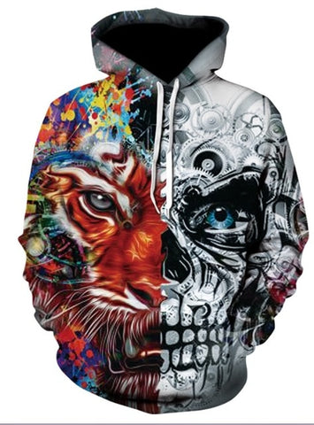 Skull headr Men Hoodies Sweatshirts