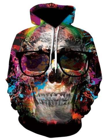 Skull headr Men Hoodies Sweatshirts
