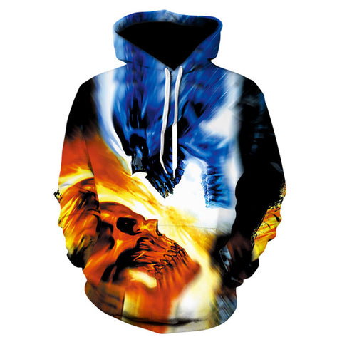 Skull headr Men Hoodies Sweatshirts