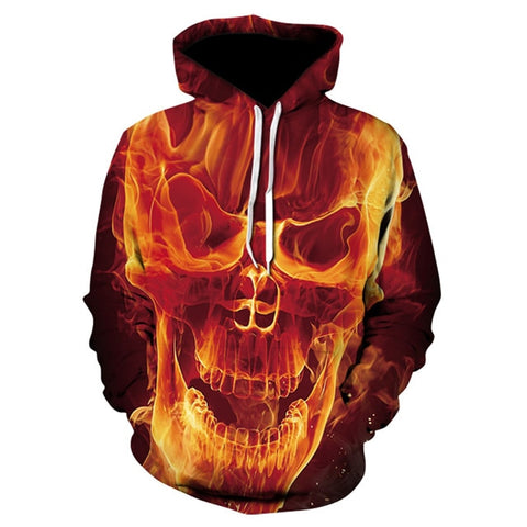 Skull headr Men Hoodies Sweatshirts