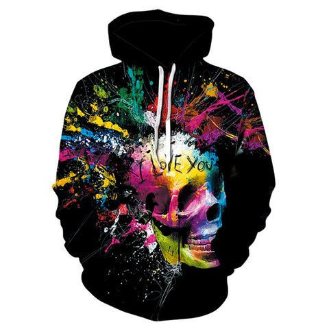 Skull headr Men Hoodies Sweatshirts