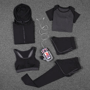 Women Yoga Sport Suit Bra Set Female