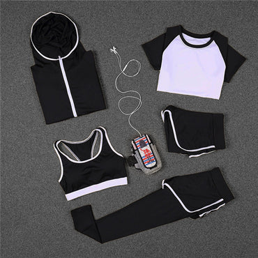 Women Yoga Sport Suit Bra Set Female