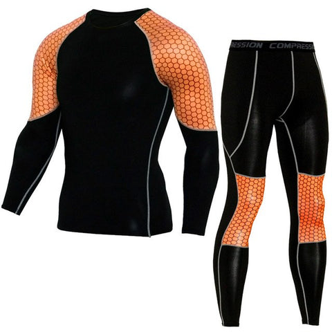 Men's Jogging Training T-shirt Set