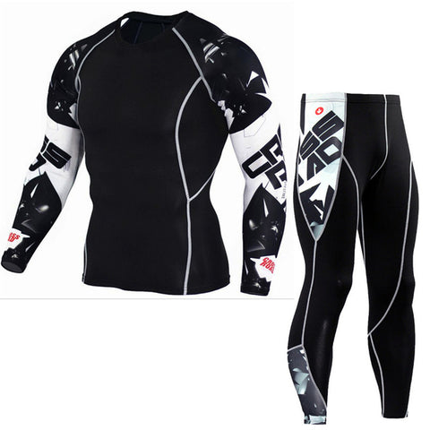 Fitness Clothes 2 Piece Tracksuit Men