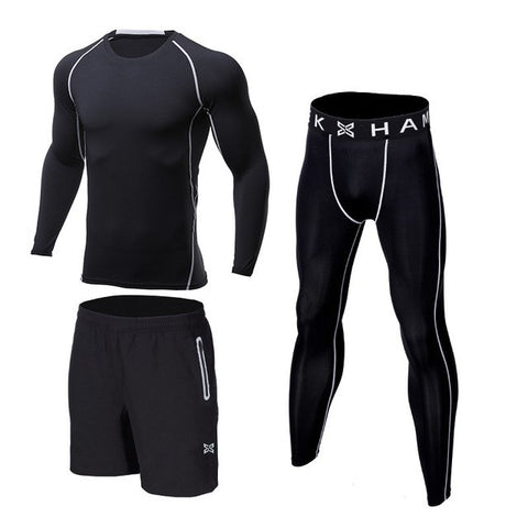 sports running suit compression men