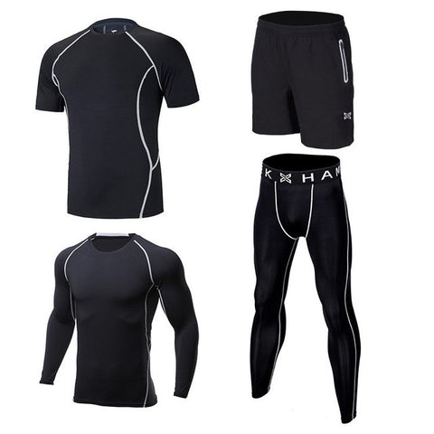 sports running suit compression men