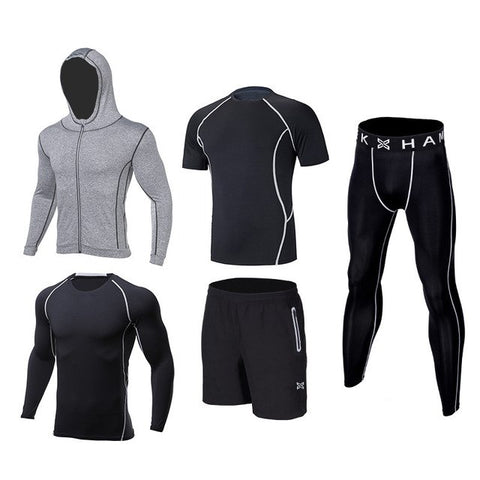 sports running suit compression men
